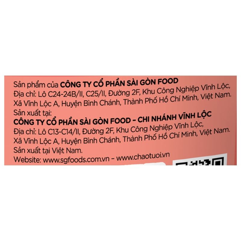 Combo 3 gói cháo tươi SG Food Baby vị cua, bắp và cà rốt 240g (từ 7 tháng) 6